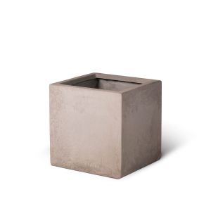 G.R.C Cement Grey Cube Planter - (W33 to 90cm) 